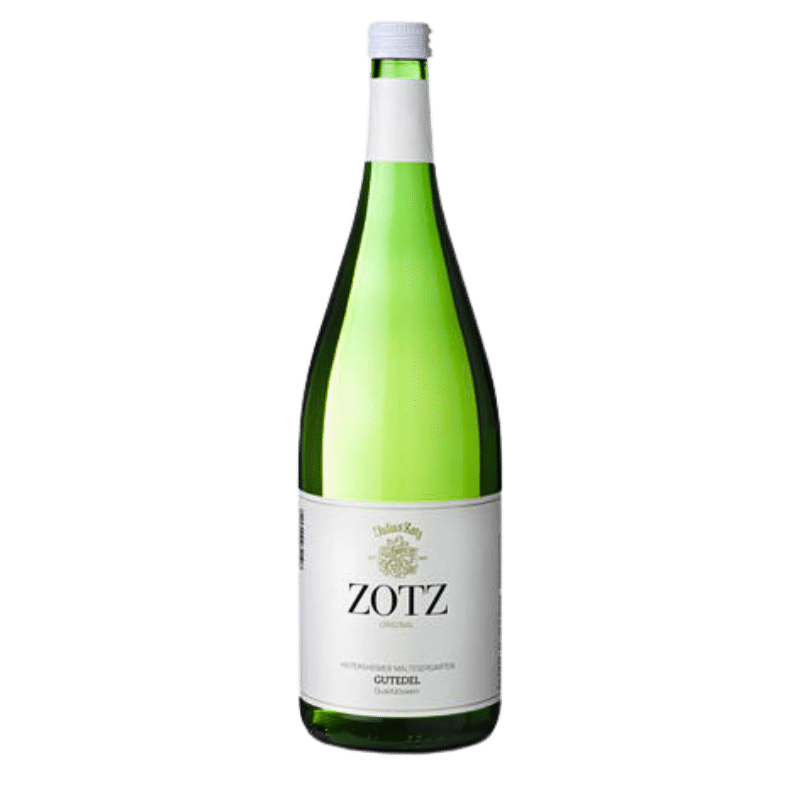 Gutedel Julius Zotz, ein erfrischender und eleganter Weißwein aus dem Markgräflerland, perfekt für vielfältige kulinarische Anlässe.
