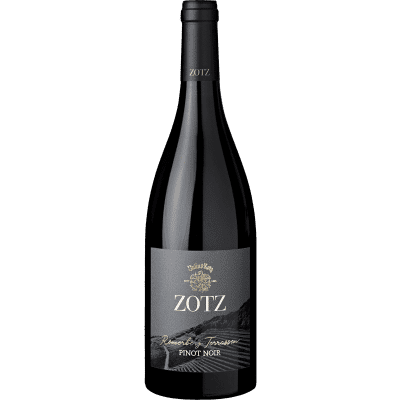Pinot Noir Julius Zotz 2020, intensiv würzig mit Noten von Kirsche, Lorbeer und Holunder